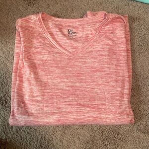 semi-long sleeve pink shirt